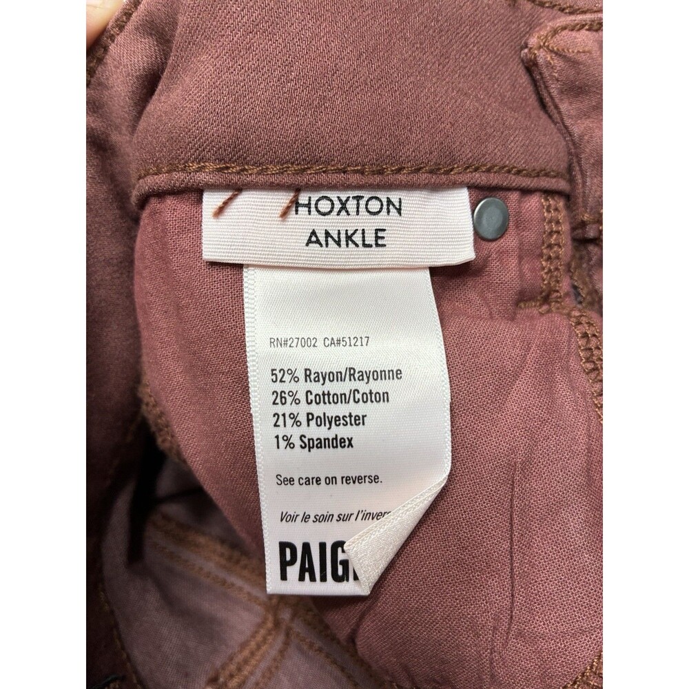 PAIGE Hoxton Coated High Waist Ankle Skinny Jeans NWT Size 23 - Picture 9 of 12